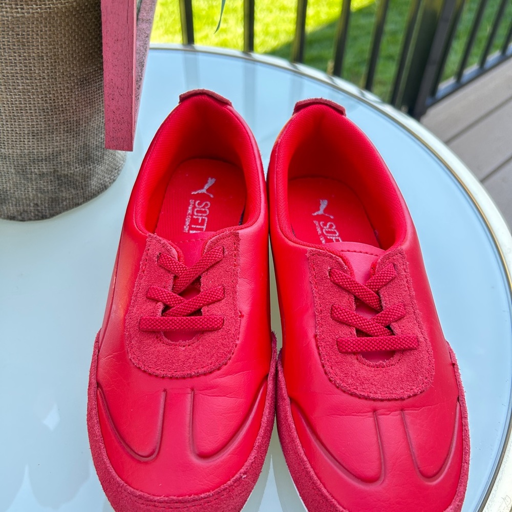 Puma Women's Ferrari RDG Cat Balle Rosso Corsa Sneakers in Racecar Red.